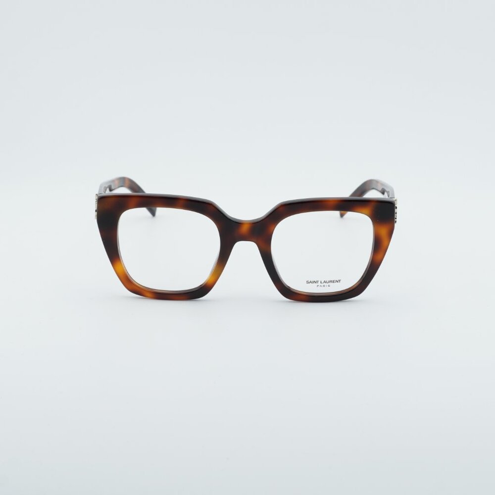 Saint Laurent SL M143 OPT 003 Eyeglasses Havana 51mm Square Frame - Picture 2 of 10